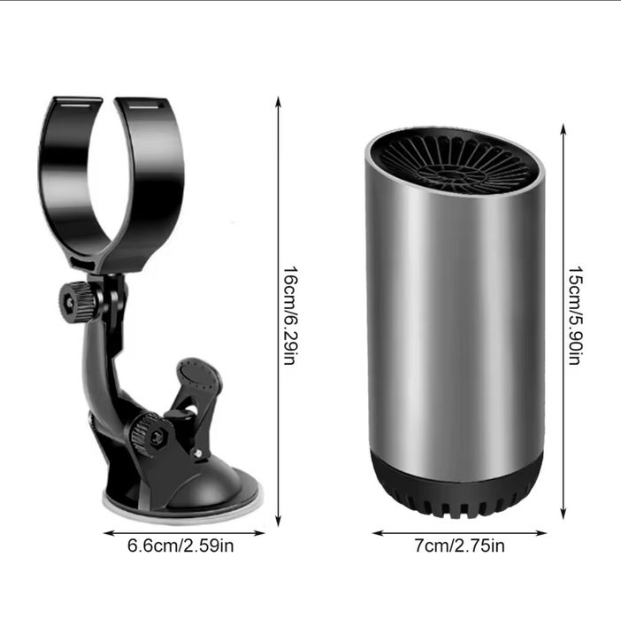 Печка за кола, размразител за прозореци, тип микрофон, 150W, 12V