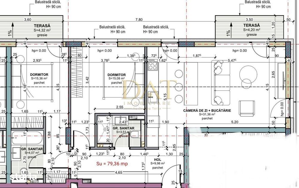 3 camere | 79 mp | 2 bai | 2 balcoane | comision zero |Terra Gardens — fotografia 2