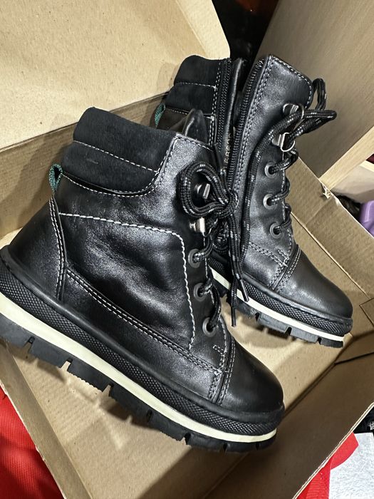 Ботинки, зимние, кожаные.