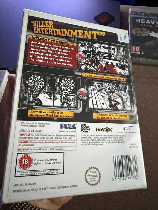 MadWorld Nintendo Wii игра нова, запечатана