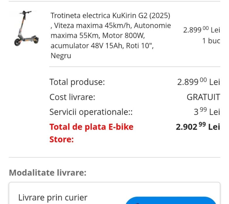 Trotineta electrica Kukirin G2 2025
