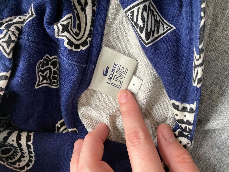 Lacoste LIVE сив суитчър суичър размер L