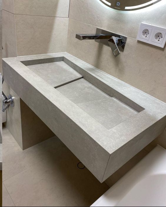 Раковина из керамогранита