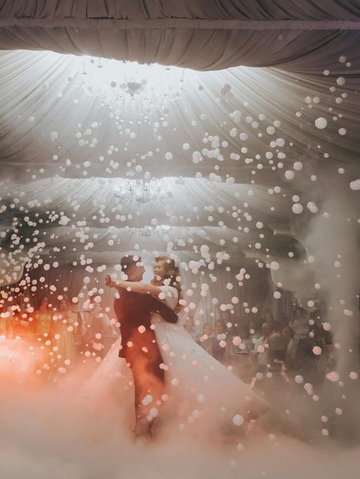 Fum greu ,explozie de baloane, bar mobil