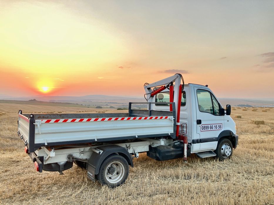 Транспортни услуги - самосвал с кран