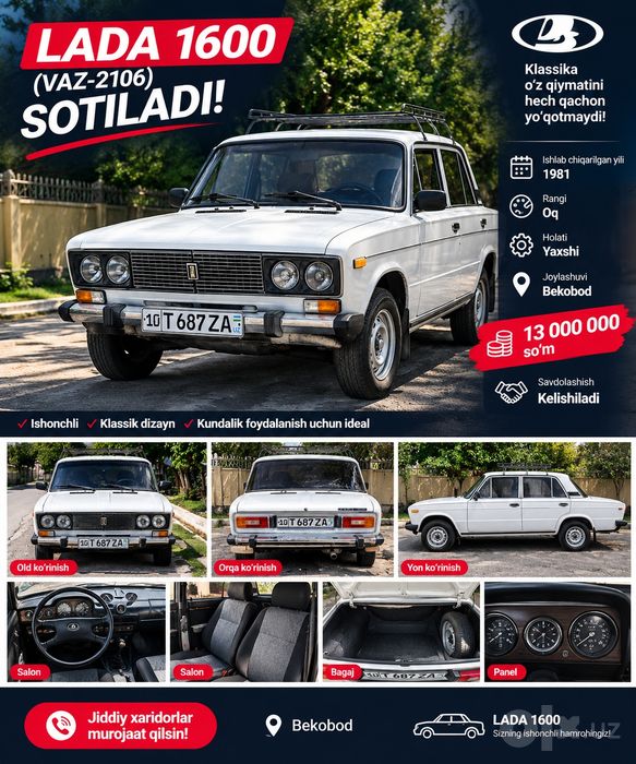 VAZ 2106 LADA 1600 — 1981-yil
