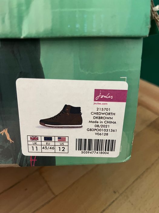 Мъжки зимни обувки Joules от UK - Чисто нови