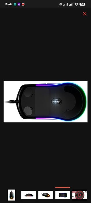 Мышь SteelSeries Rival 3 черный
