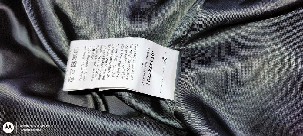 Модерно дълго сиво яке XS размер