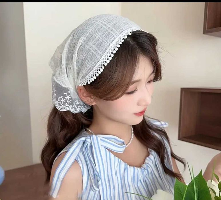 Ободок с косынкой