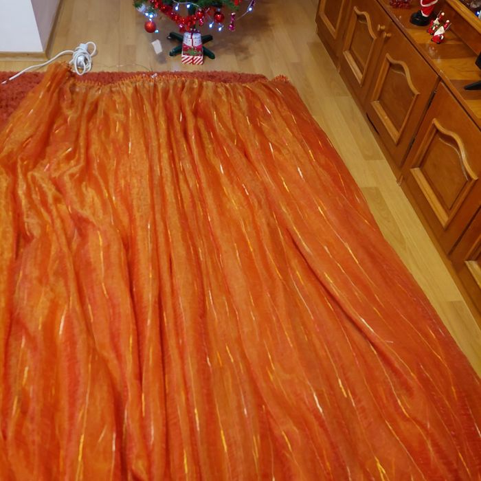 Perdea oranj organza