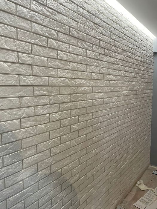 Белый Декоративный кирпич, гипс