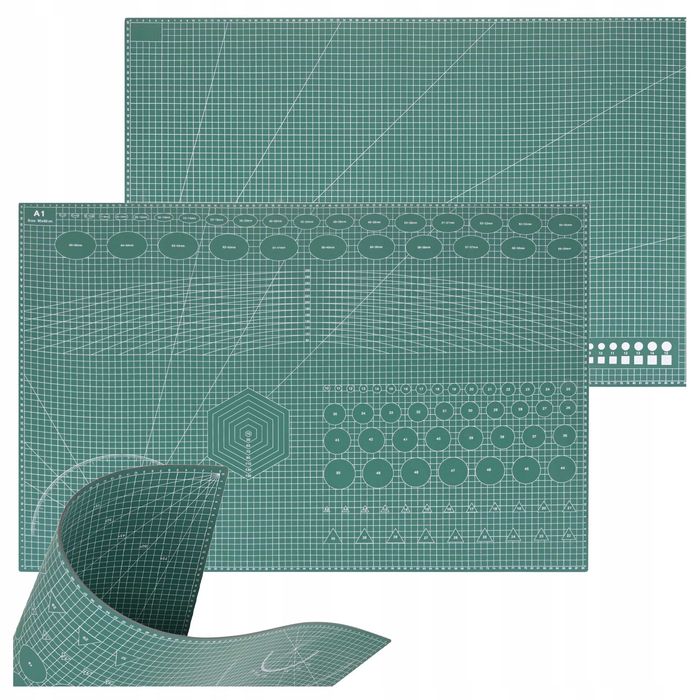 Plansa de taiere A1 autocicatrizanta dubla fata 90 x 60 cm PVC 3 mm