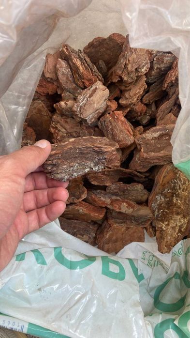 Сосновая кора для декора и ландшафта