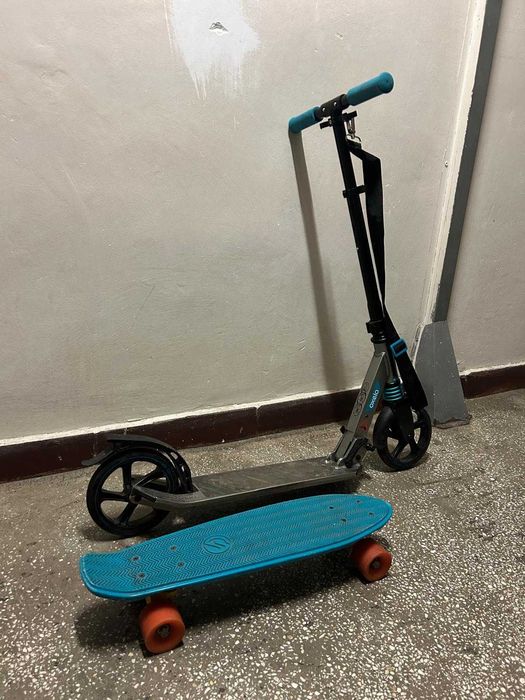 Trotineta oxelo mid 7 cu suspensii + cadou pennyboard