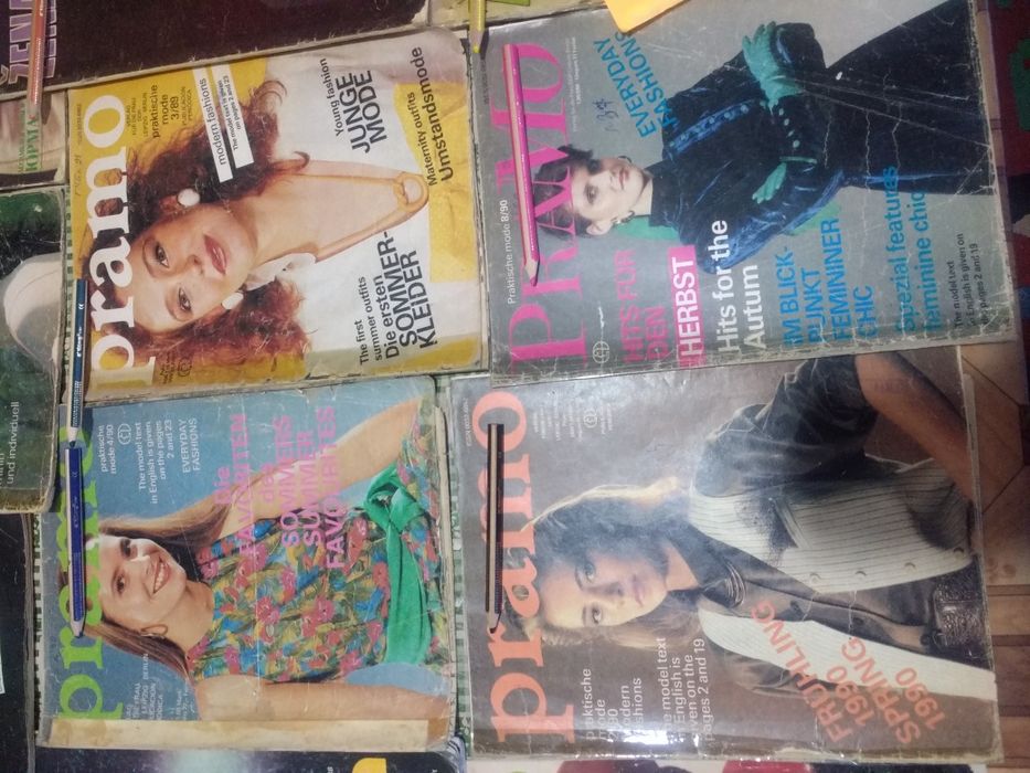 2  Журналы мод разные 90 х годов.