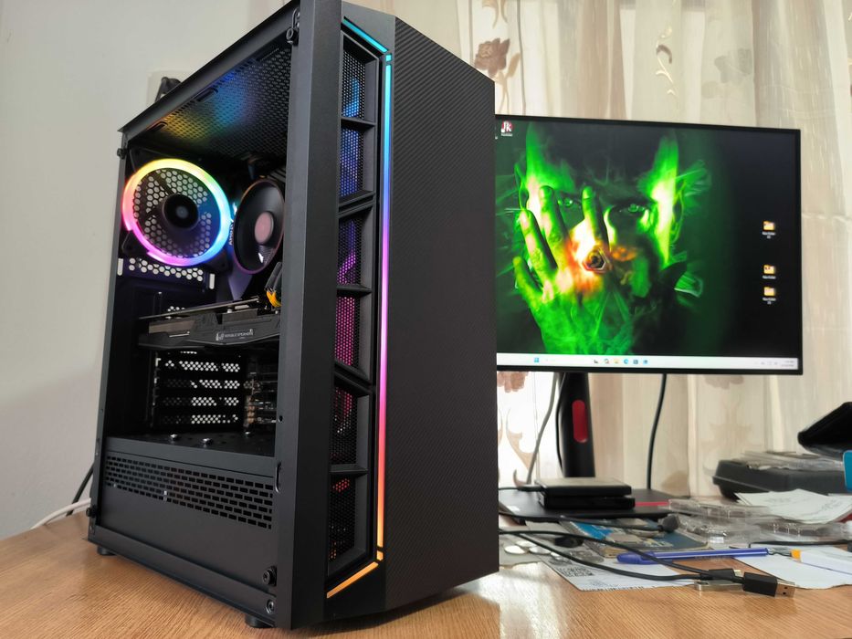 Unitate PC GAMING Ryzen 7 2700x 4.3Ghz/16GB DDR4/STRIX GTX1060 6GB/SSD 240GB/HDD 1.5TB