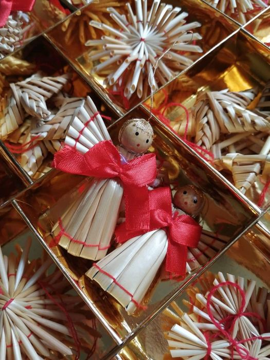 Дървени коледни орнаменти - безплатна доставка