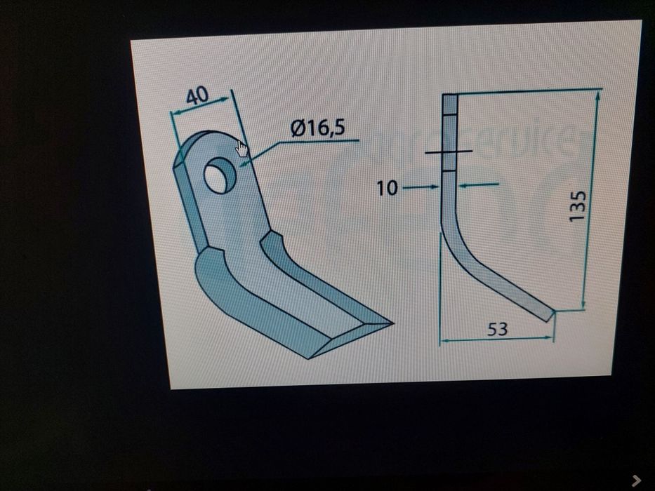 Cutit tocatoare resturi vegetale