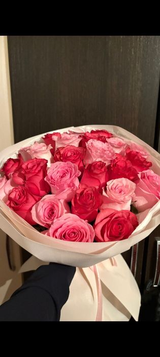 25 роз, свежий букет
