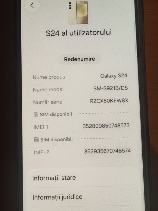 Samsung S24 - 256 Gb