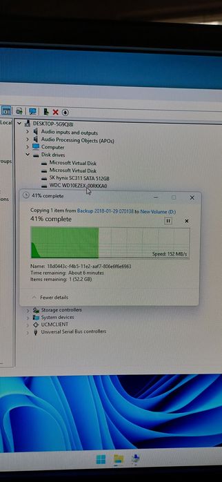 HDD 1TB WD Blue 64MB Cache 100% Health