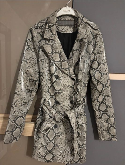 Trench piele piton Zara