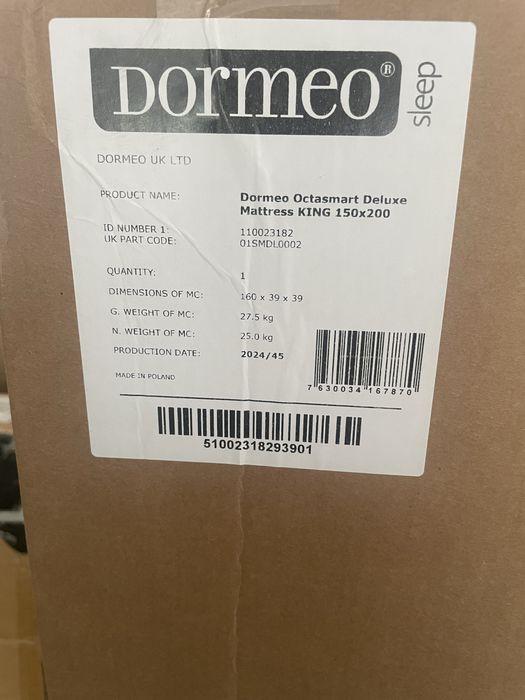 Saltea Dormeo Octasmart Deluxe, 150x200 cm , Noua