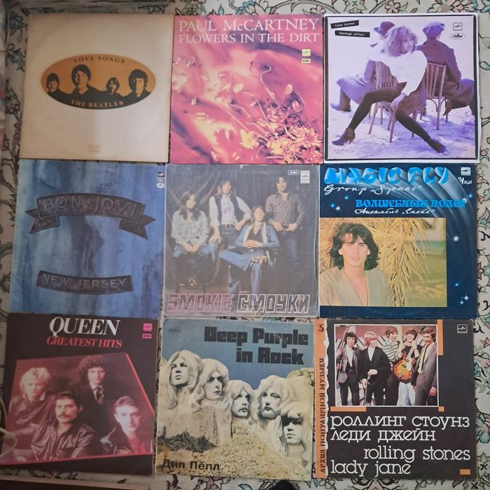 Пластинки виниловые винил