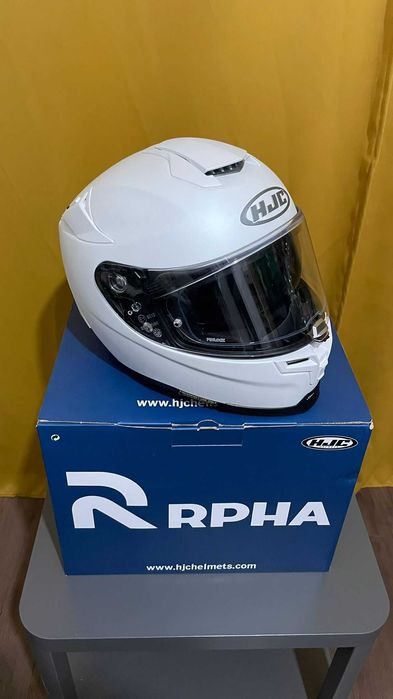 Casca moto hjc rpha 70 solid – xs – alb mat