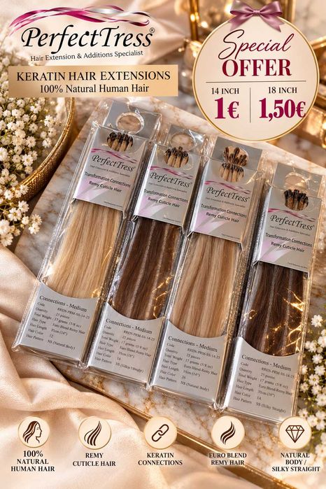 Кератинови кичури 1€ - 1.50€