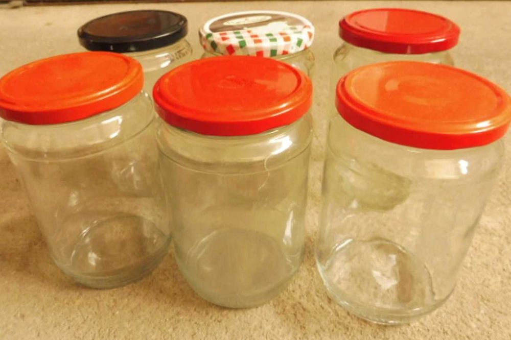 Буркани + винтови капачки комплект 720 мл, 540 мл, 360 мл.