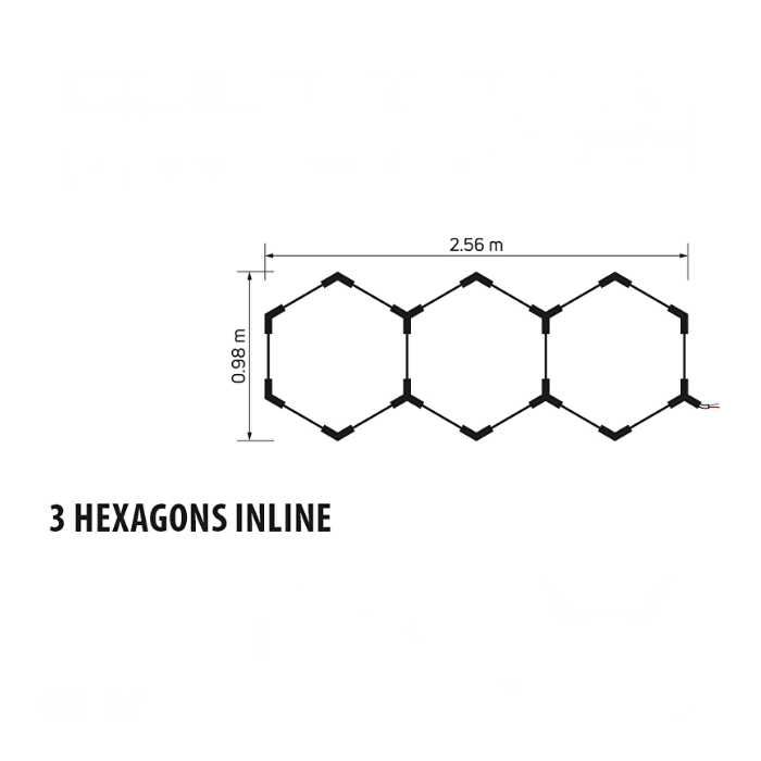 LED Система HEXAGON 3 112W 11200Lum