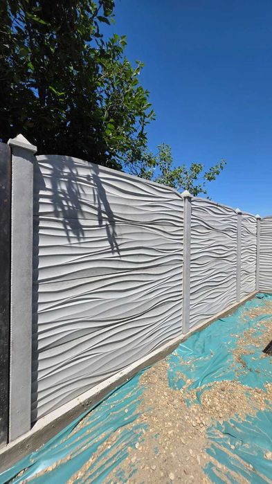 Gard placi beton.Diferite modele: