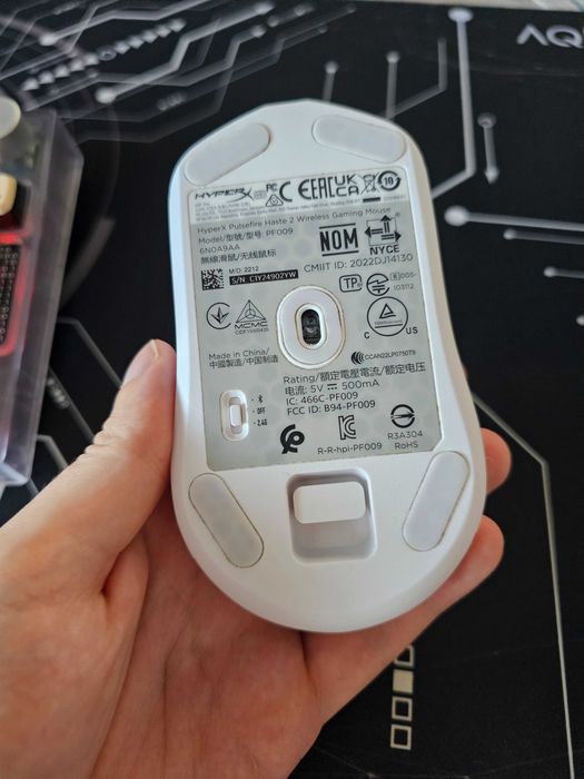 Mouse Gaming Wireless HyperX Pulsefire Haste 2 Alb