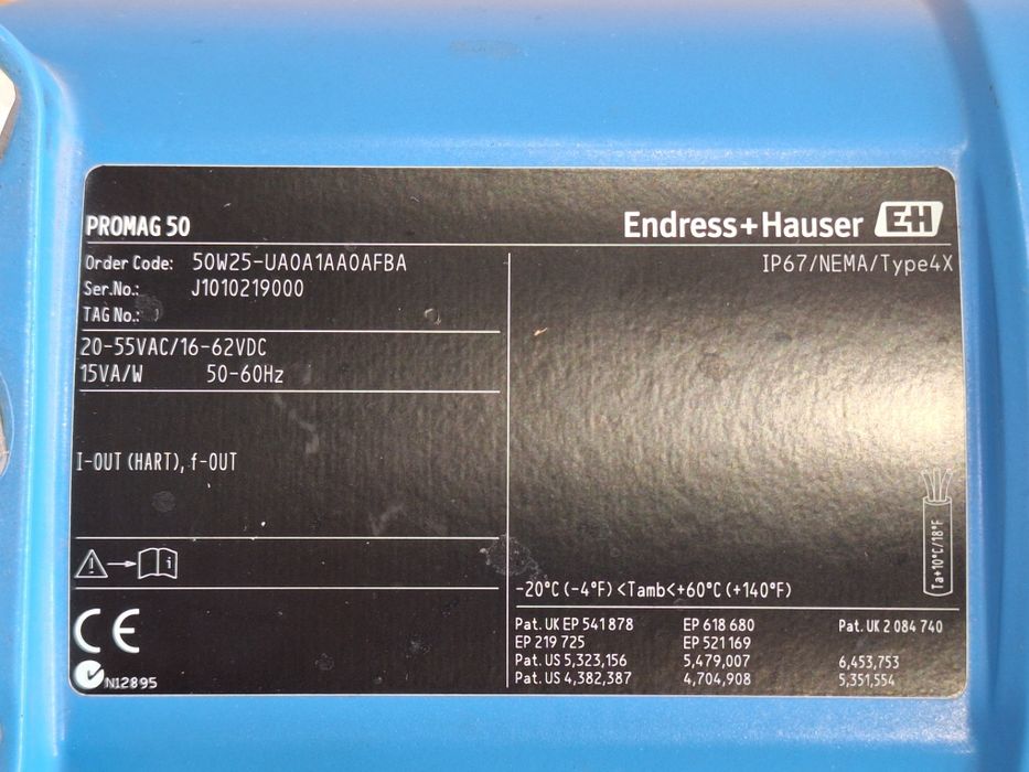 Високо прецизен индустриален дебитомер Endress+ Hauser
