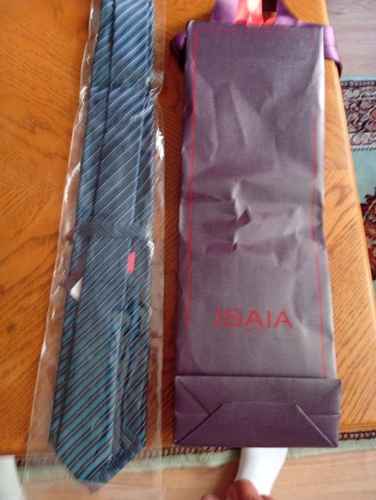 Cravata de lux brand Isaia made italy