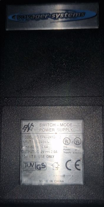 Адаптор 12V, 2A ,с захранващ кабел