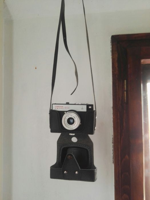 Ретро лентов фото апарат Смена , нов, работещ в кожен калъф