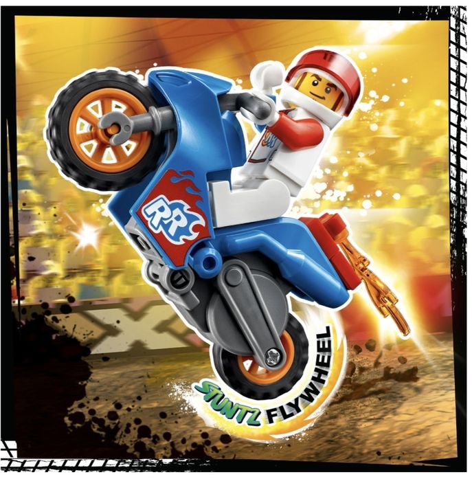 LEGO City Stuntz - Каскадьорски мотоциклет ракета 60298, 14 части

 5.