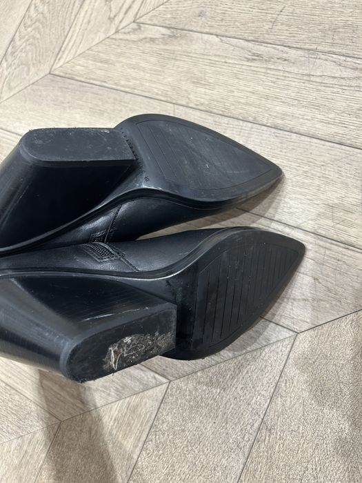 Botine ciocate zara 40 piele