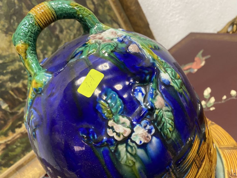 Порцеланов съд за масло Butter Dish Art Nouveau Франция 1900