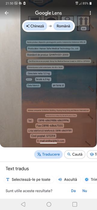 Aparat pentru tratare diabet camp magnetic