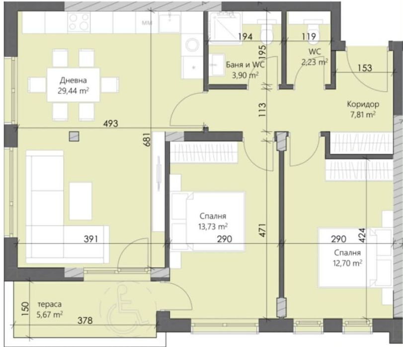 Продава се Тристаен апартамент в Пловдив, Кършияка - 110 кв.м за 768 €/кв.м - Снимка #8