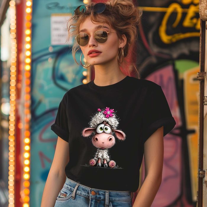 Дамски тениски със забавни овце, различни модели