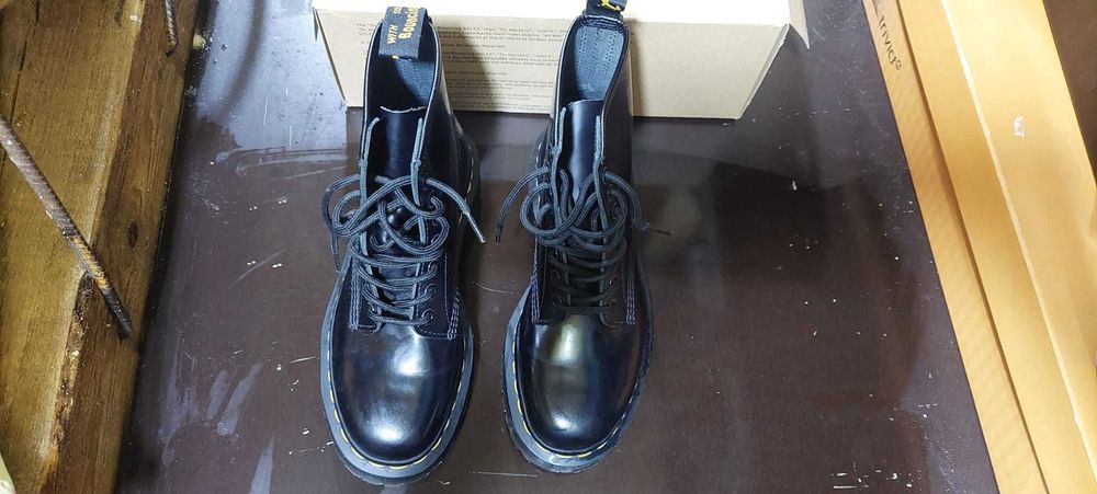 Ghete Dr Martens 1460 smooth black