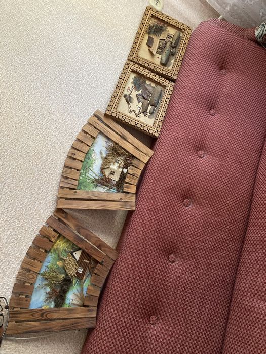 СССР Картины из дерева и посуда
