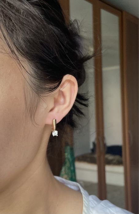 Золотые сертги 585 пробы