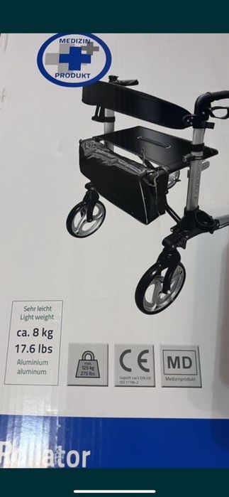 Cadru de mers din aluminiu