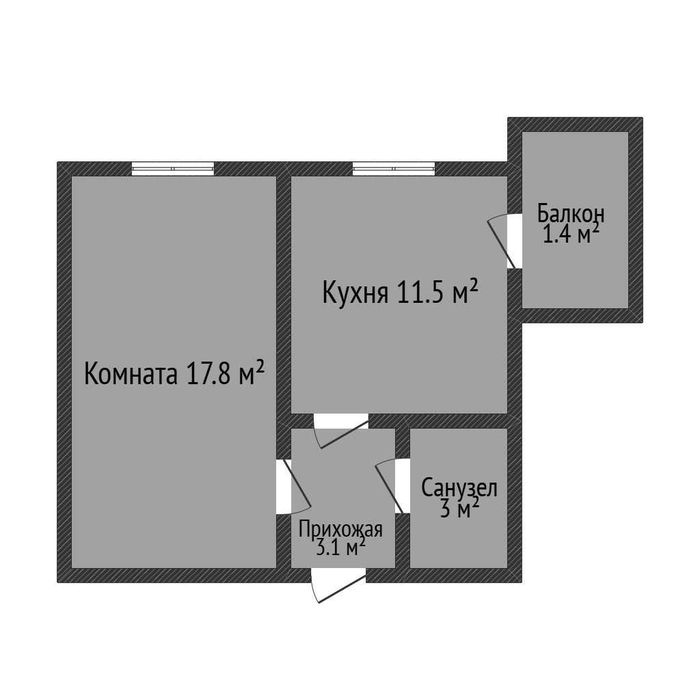 Продажа 1-комнатной квартиры